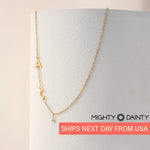 Spaced Letter Initial Necklace