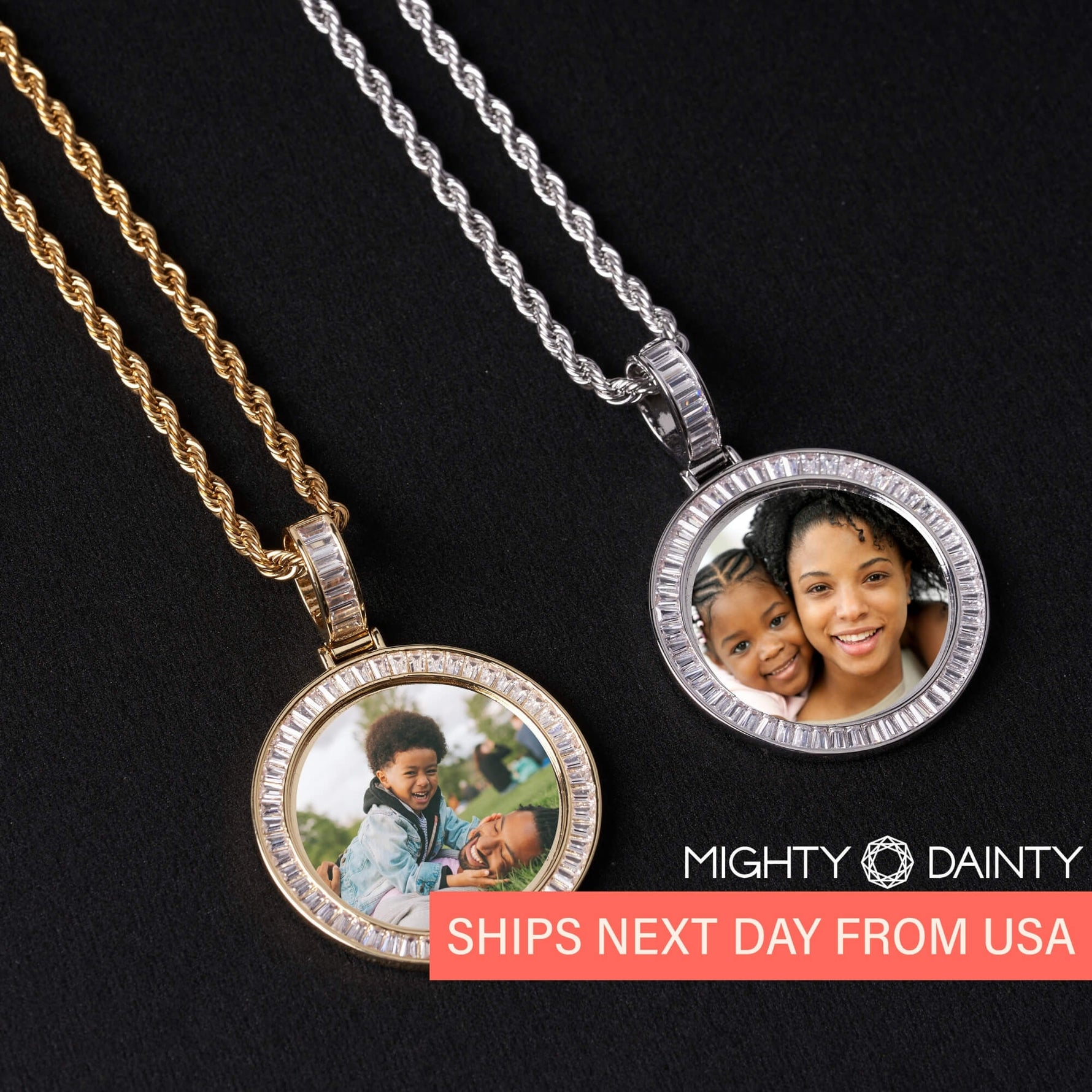 Diamond Medallion Pendant Necklace