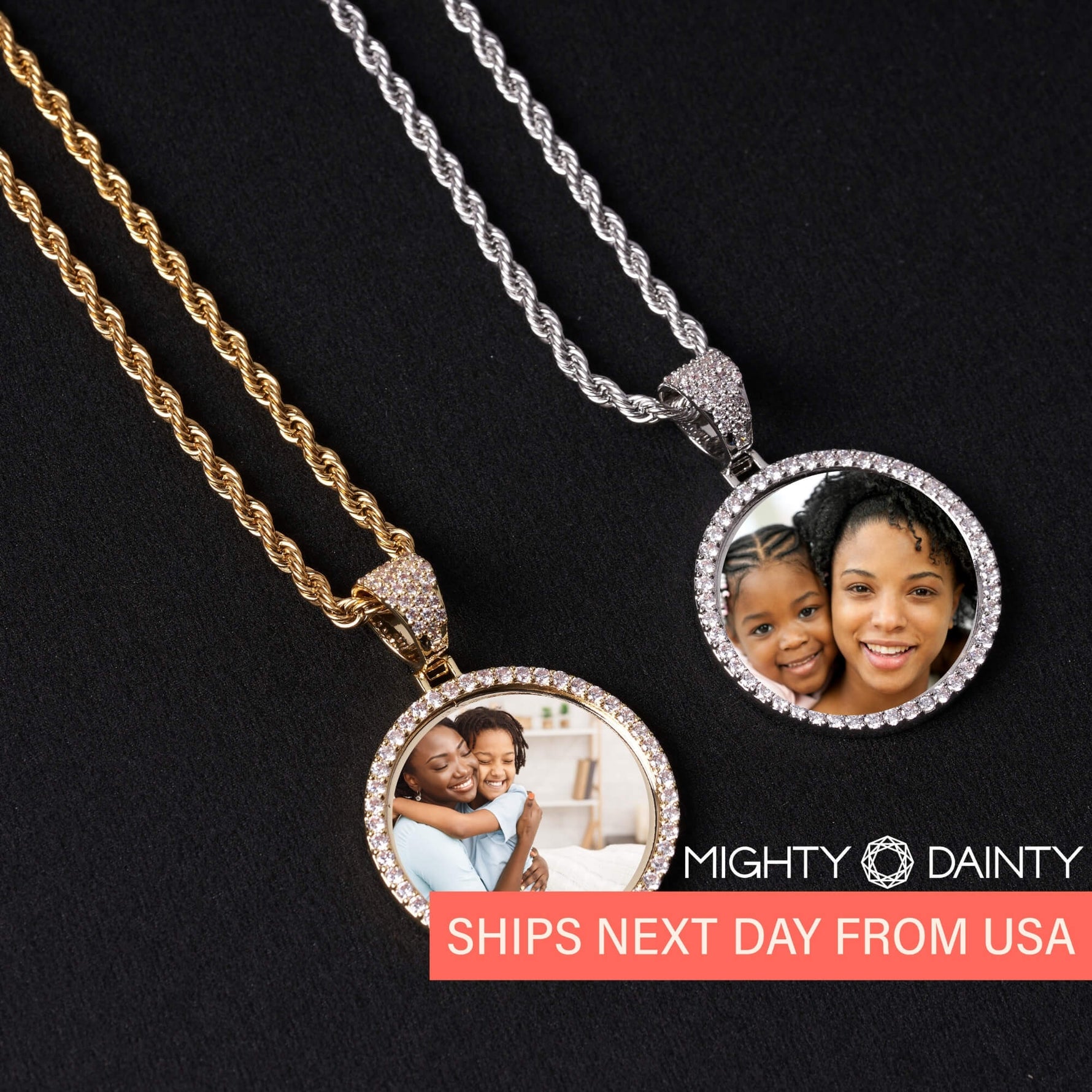 Hip-Hop Medallion Pendant Necklace