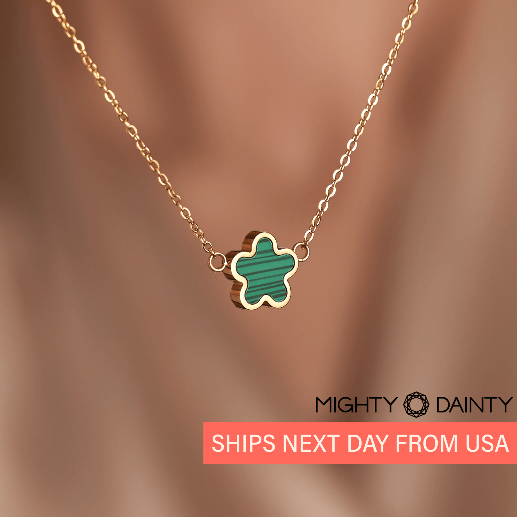 Delicate Flower Charm Necklace