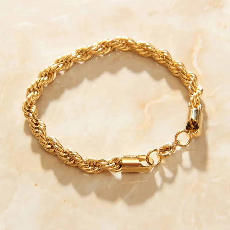 gold braided bracelet