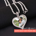 Heart-Shaped Diamond Medallion Pendant Necklace
