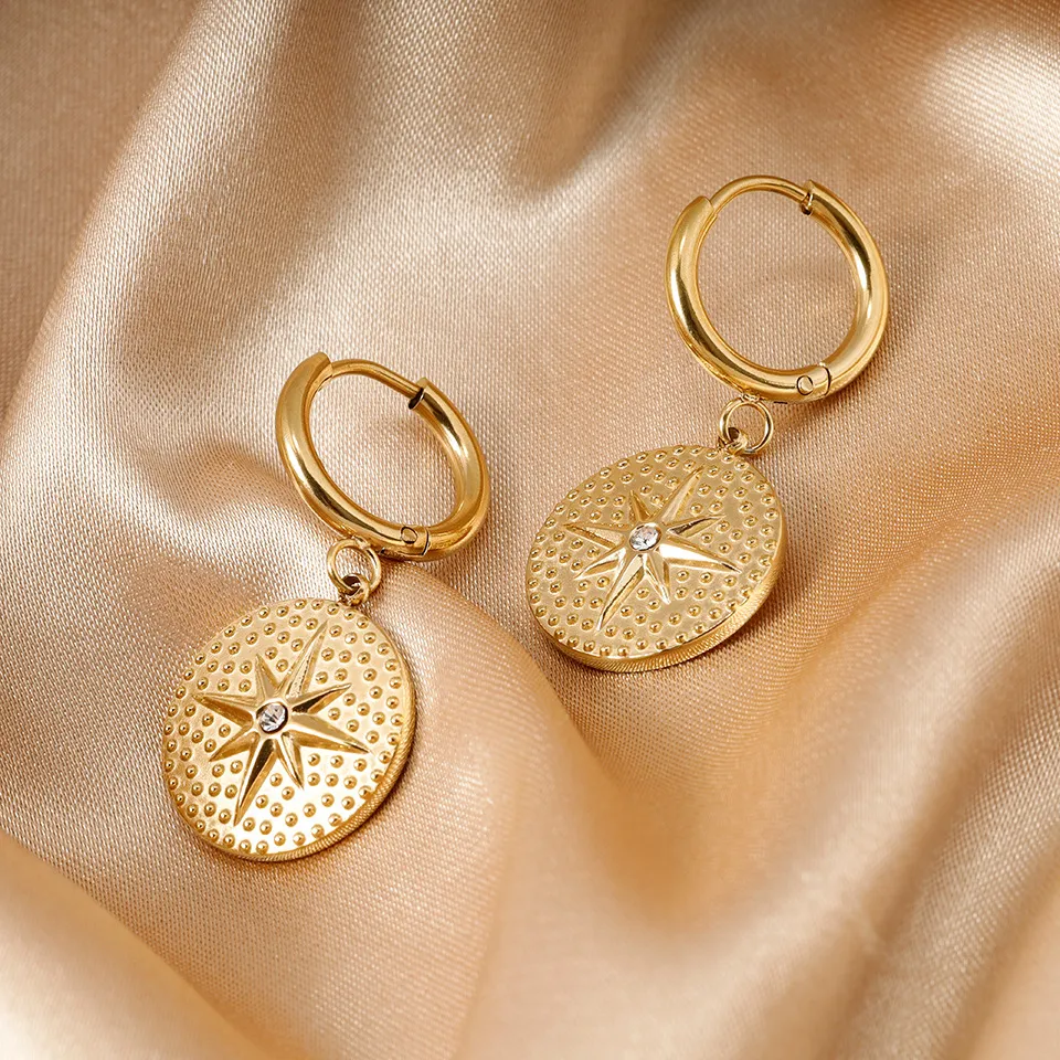 Sea Dollar Drop Earrings