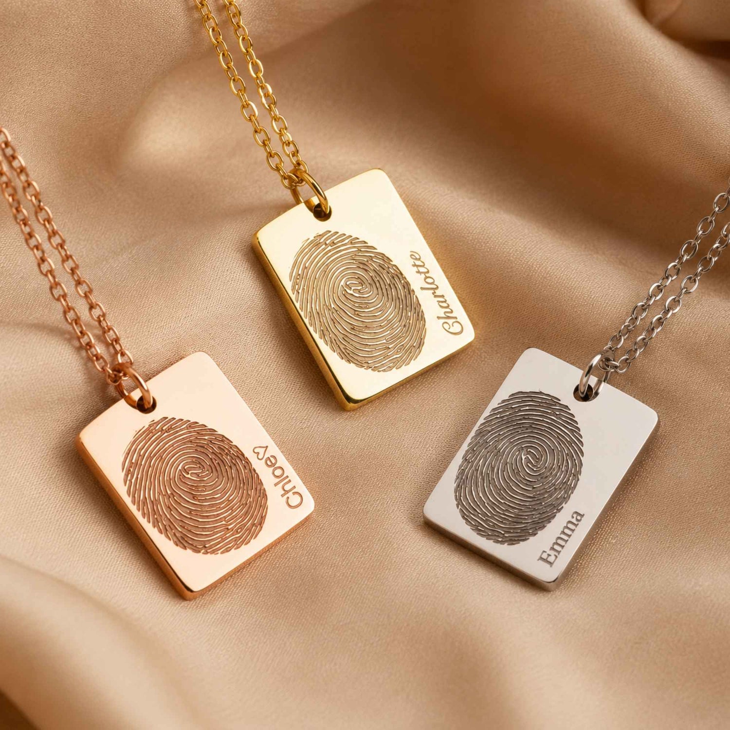 Modern Fingerprint Necklace
