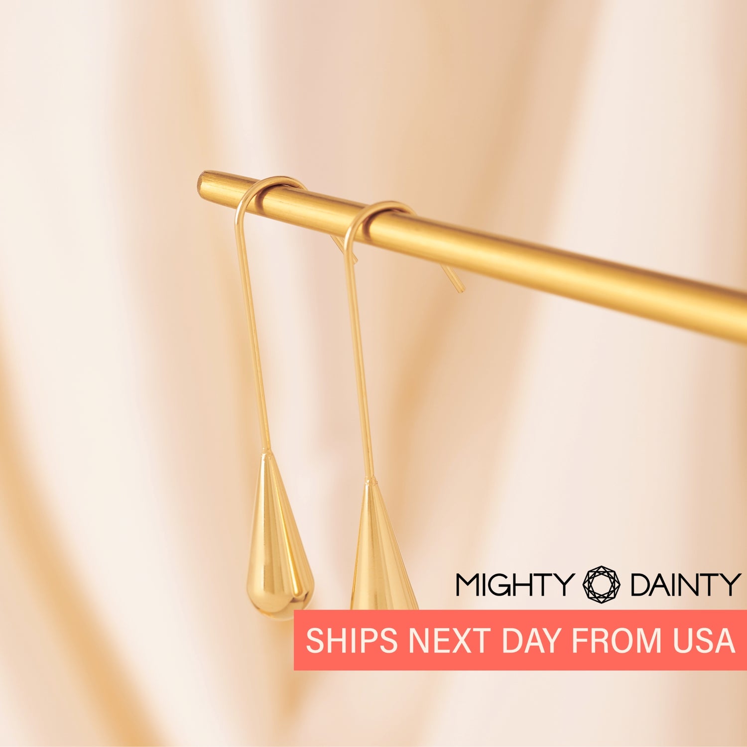 Long Water Drop Earrings