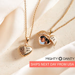 Dainty Heart Shaped Gold Pendant