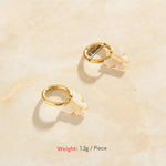 Butterfly Hoop Earrings