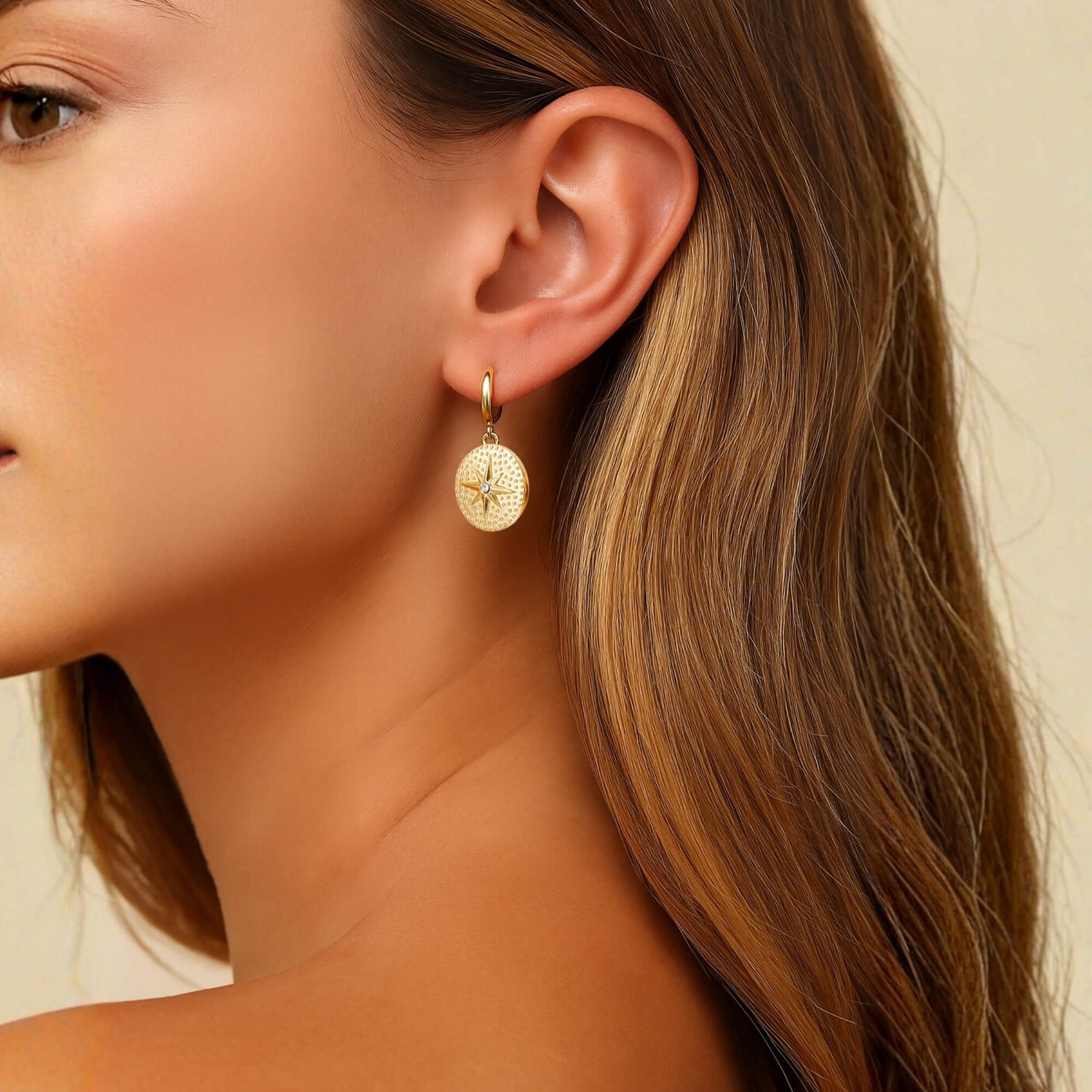 Sea Goddess Medallion Earrings