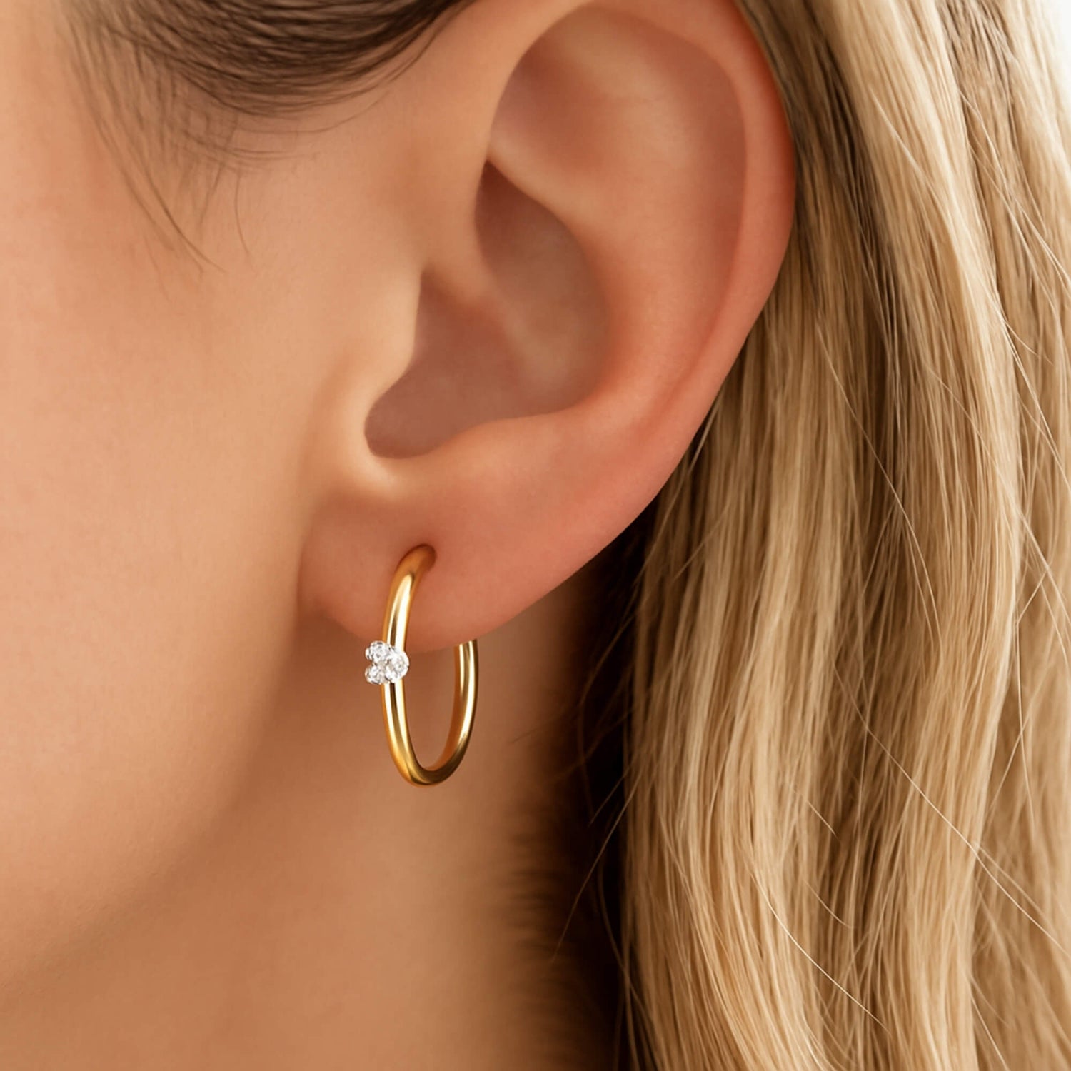 Crystal Hoop Earrings