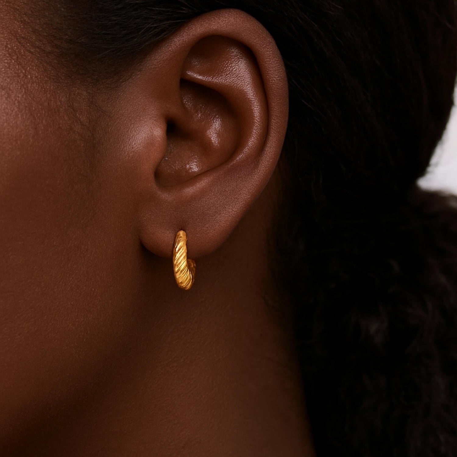 Small Croissant Hoop Earrings