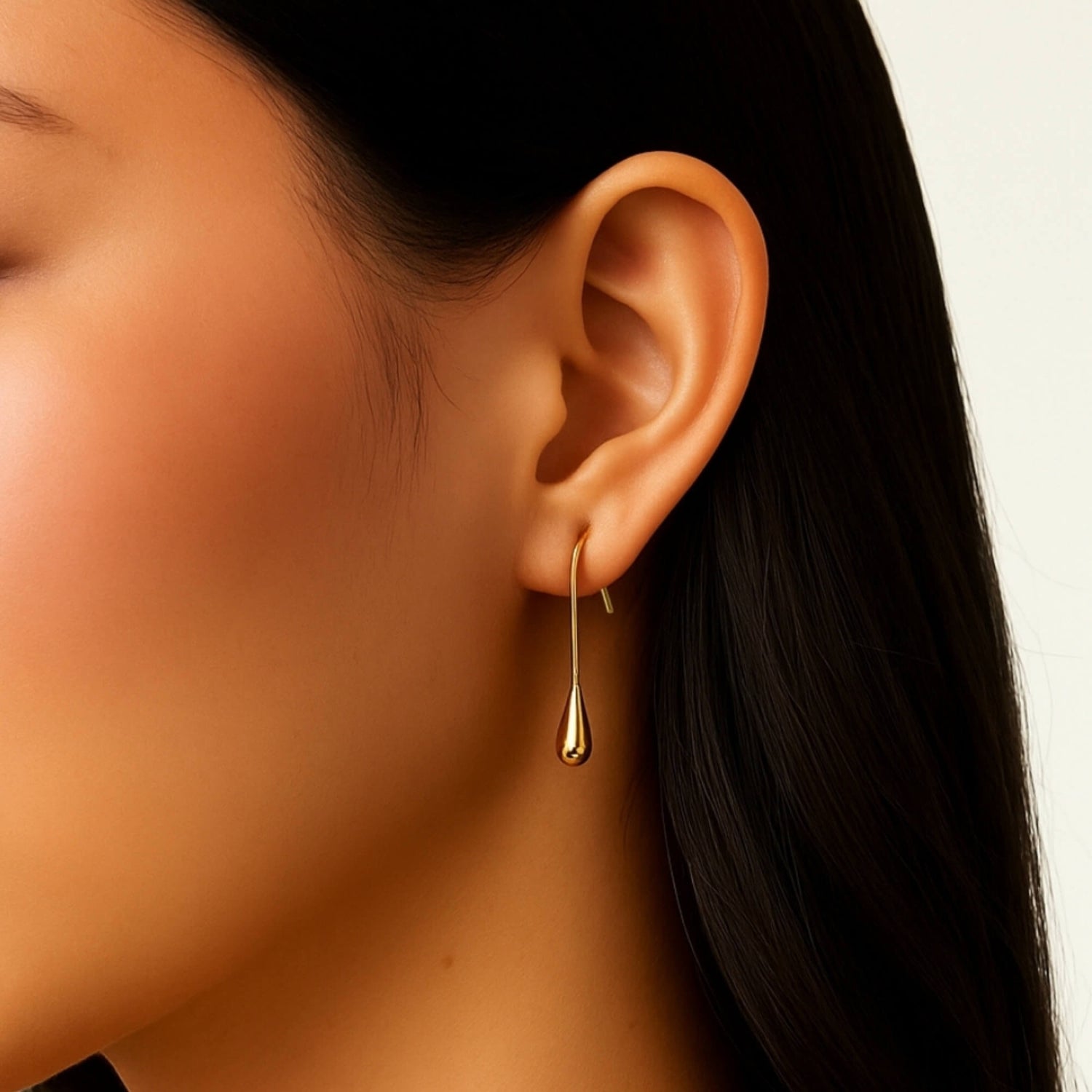 Golden Raindrop Earrings