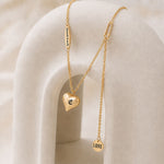 gold heart necklace