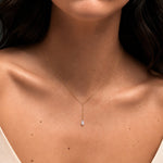 marquise diamond lariat necklace