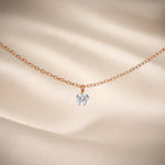 Gold Single Small Diamond Necklace
