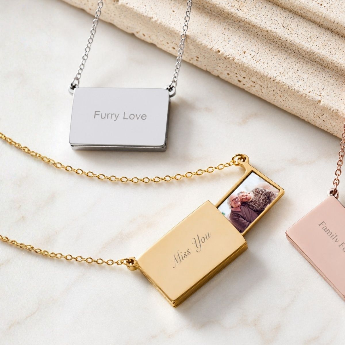 Hidden Drawer Image Necklace