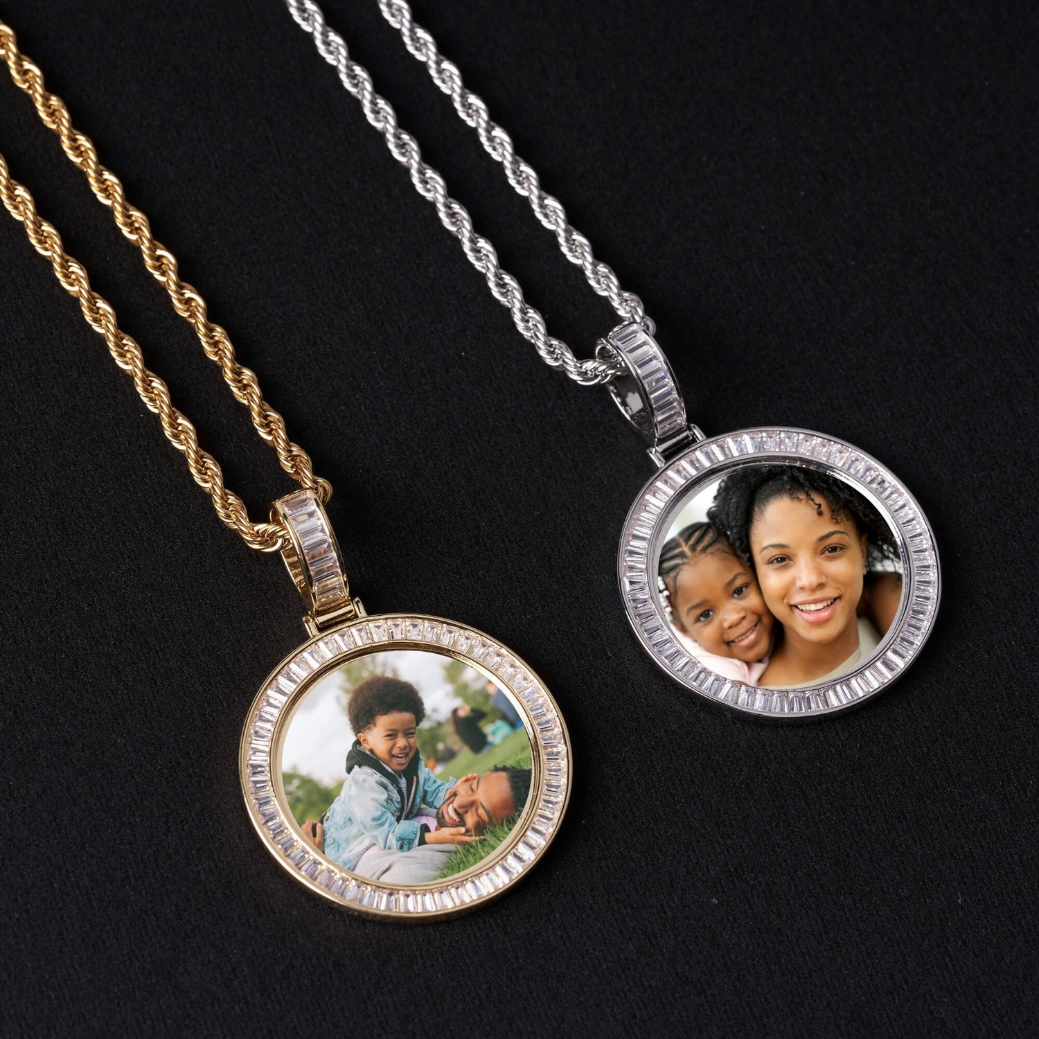 Diamond Medallion Pendant Necklace