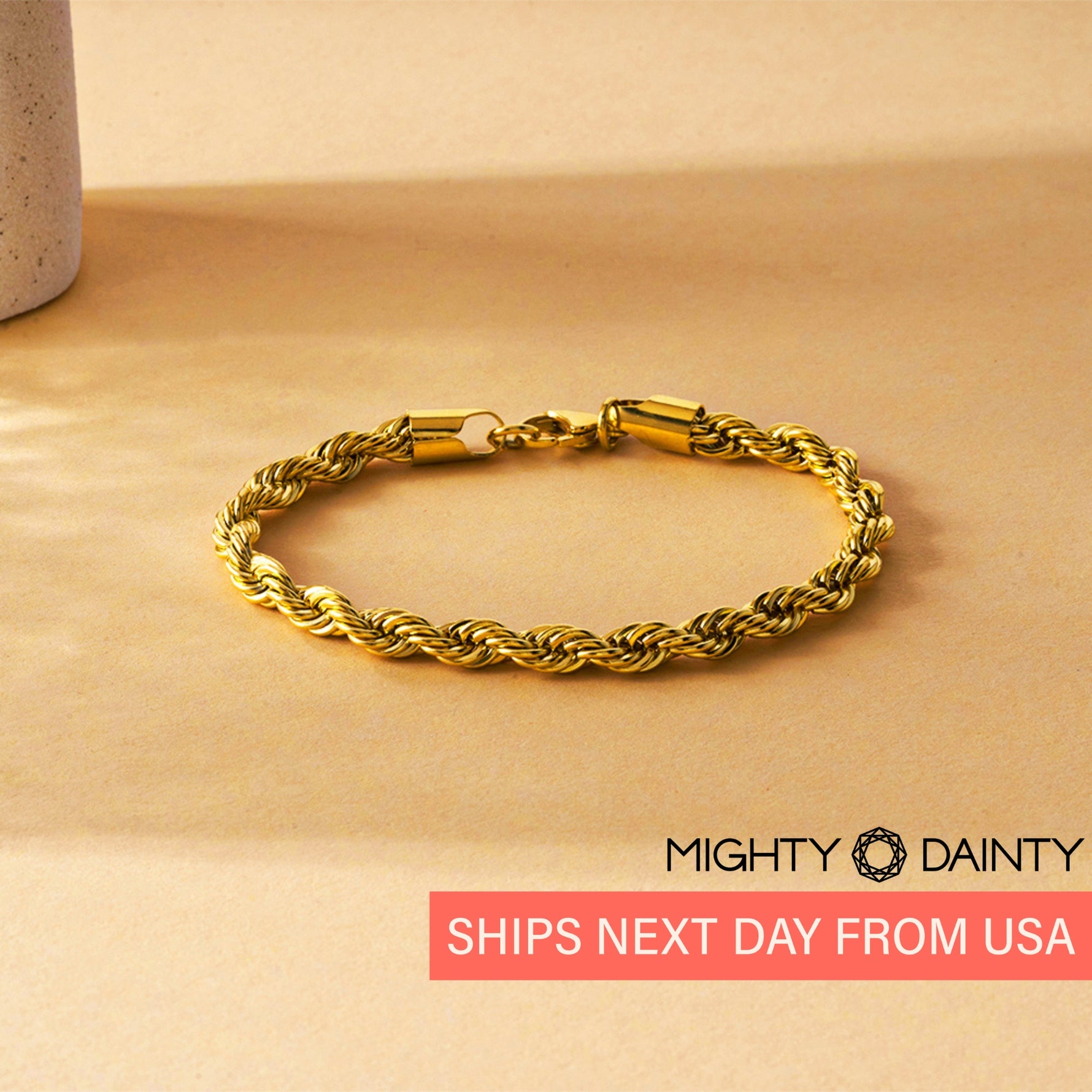 gold braided bracelet