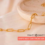 Paper Clip Gold Bracelet