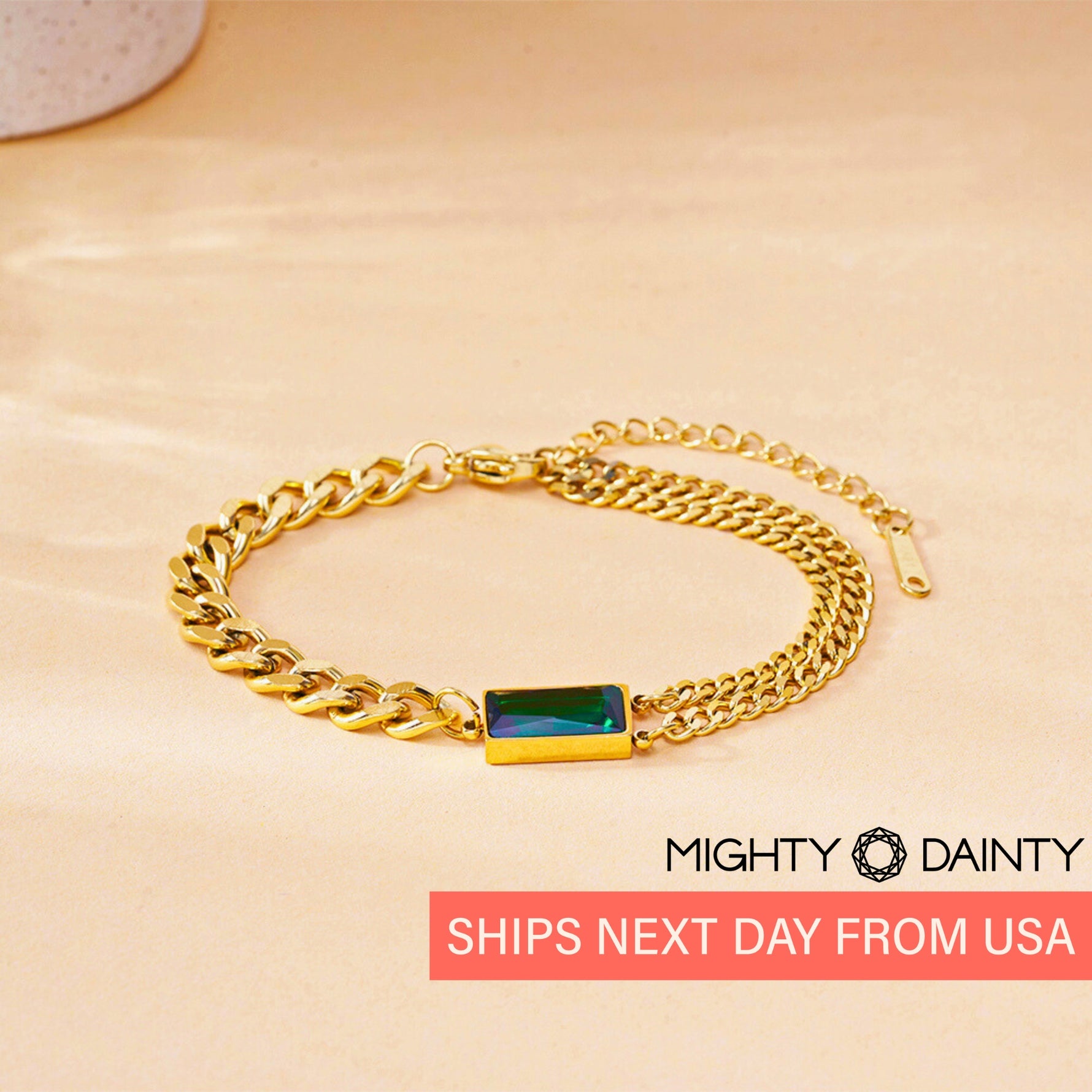 Rope Emerald Bracelet