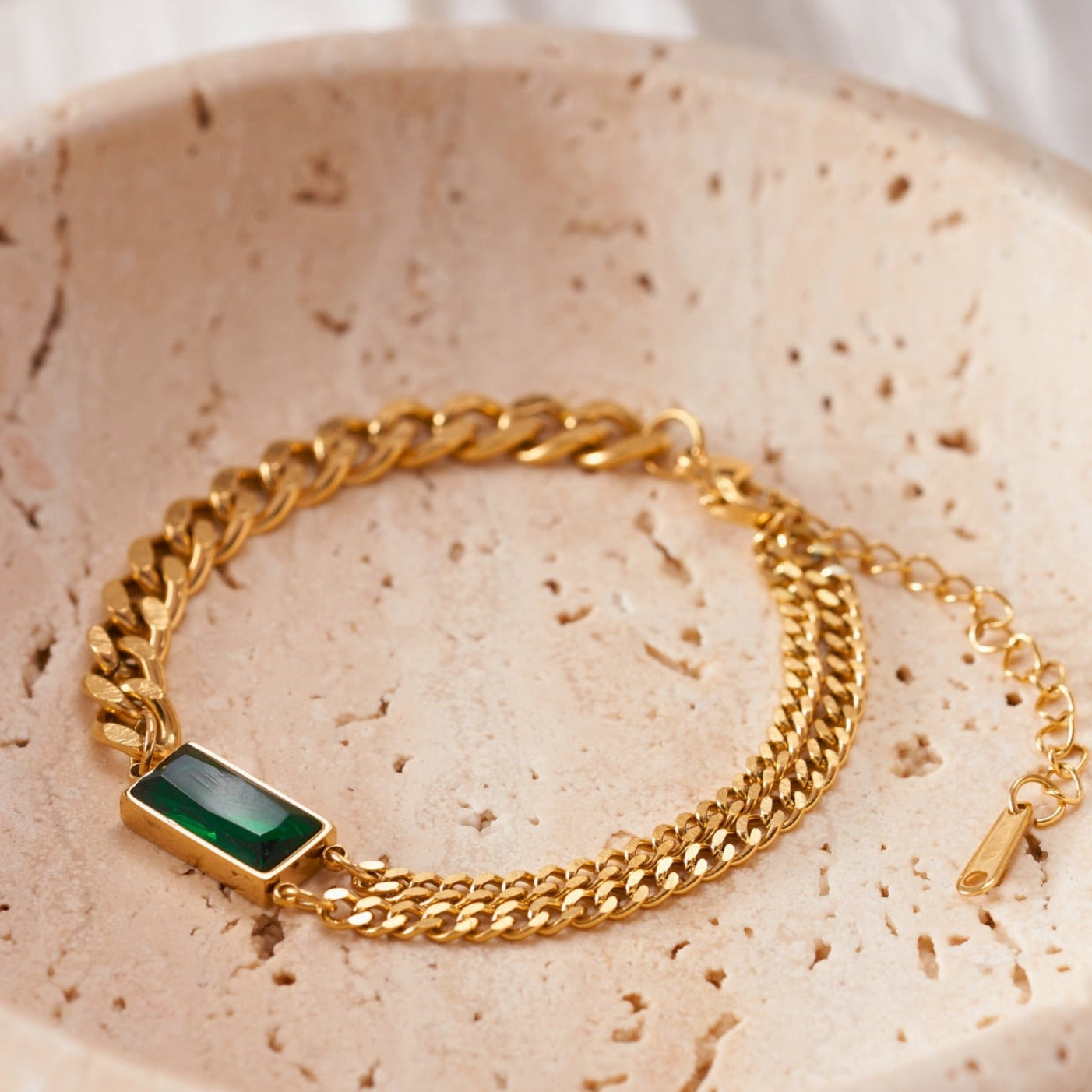 Rope Emerald Bracelet