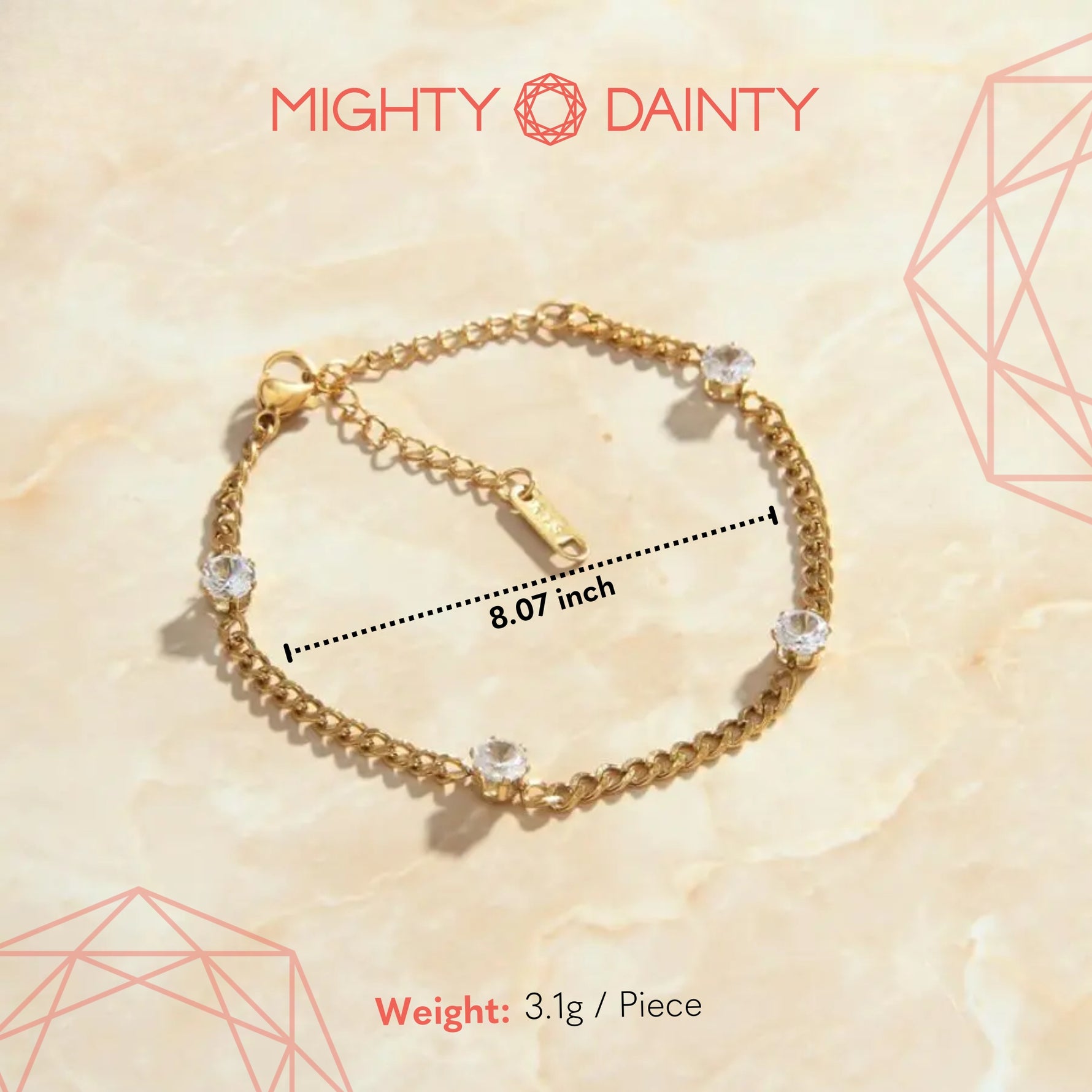 Crystal Chain Bracelet