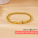 Gold Chain Snake Bracelet