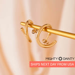 Twisted Hoop Earrings