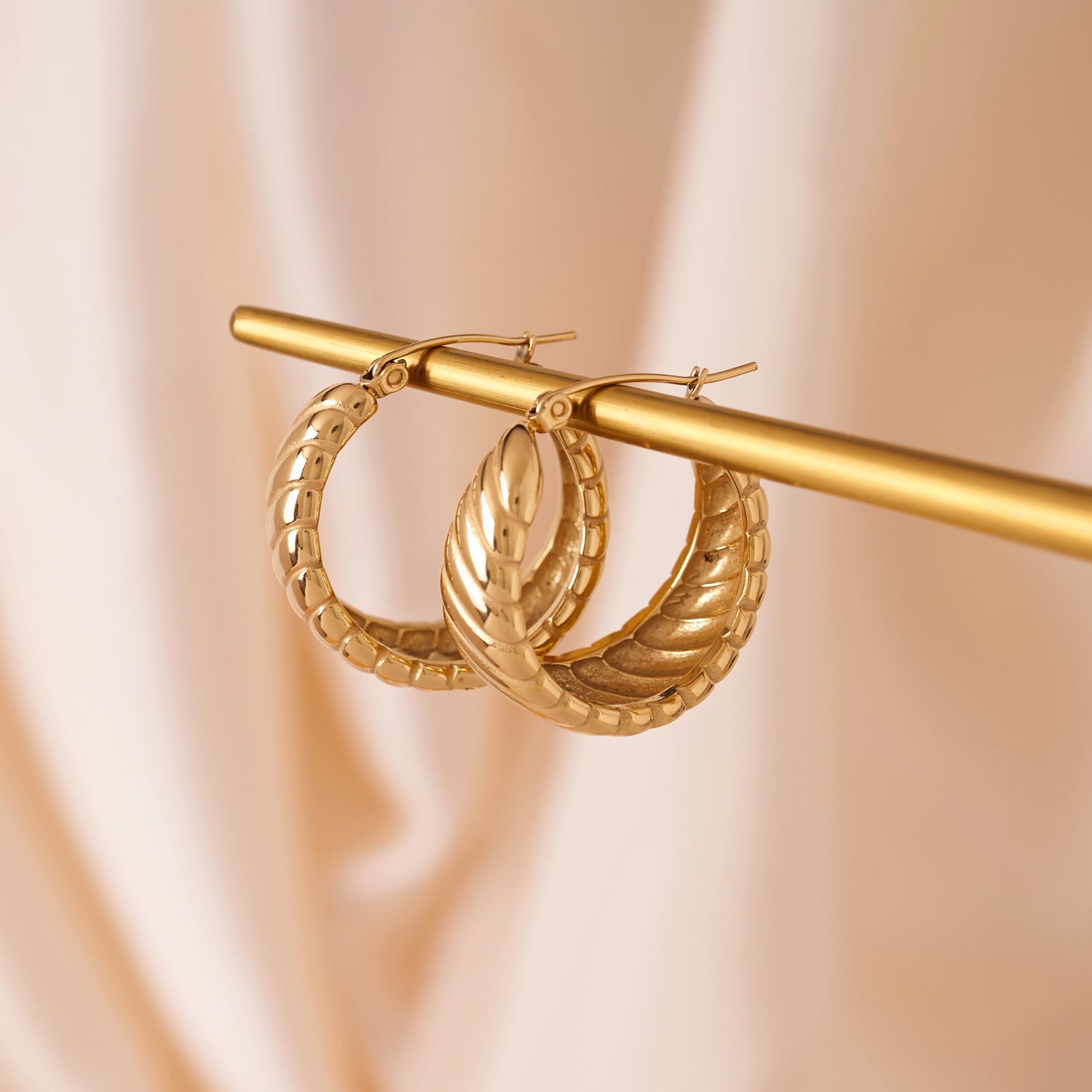 Croissant Hoop Earrings