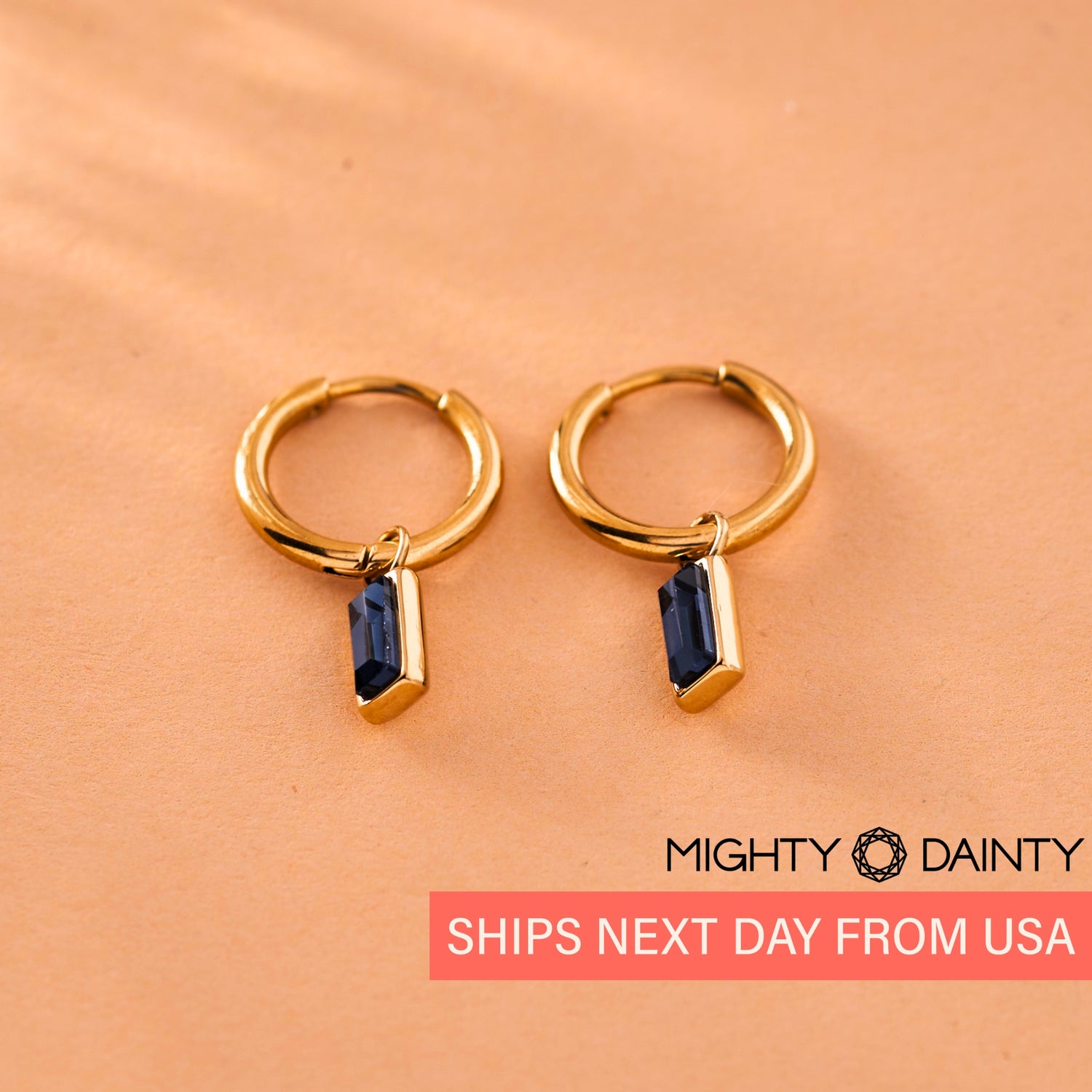 Vintage Blue Drop Earrings