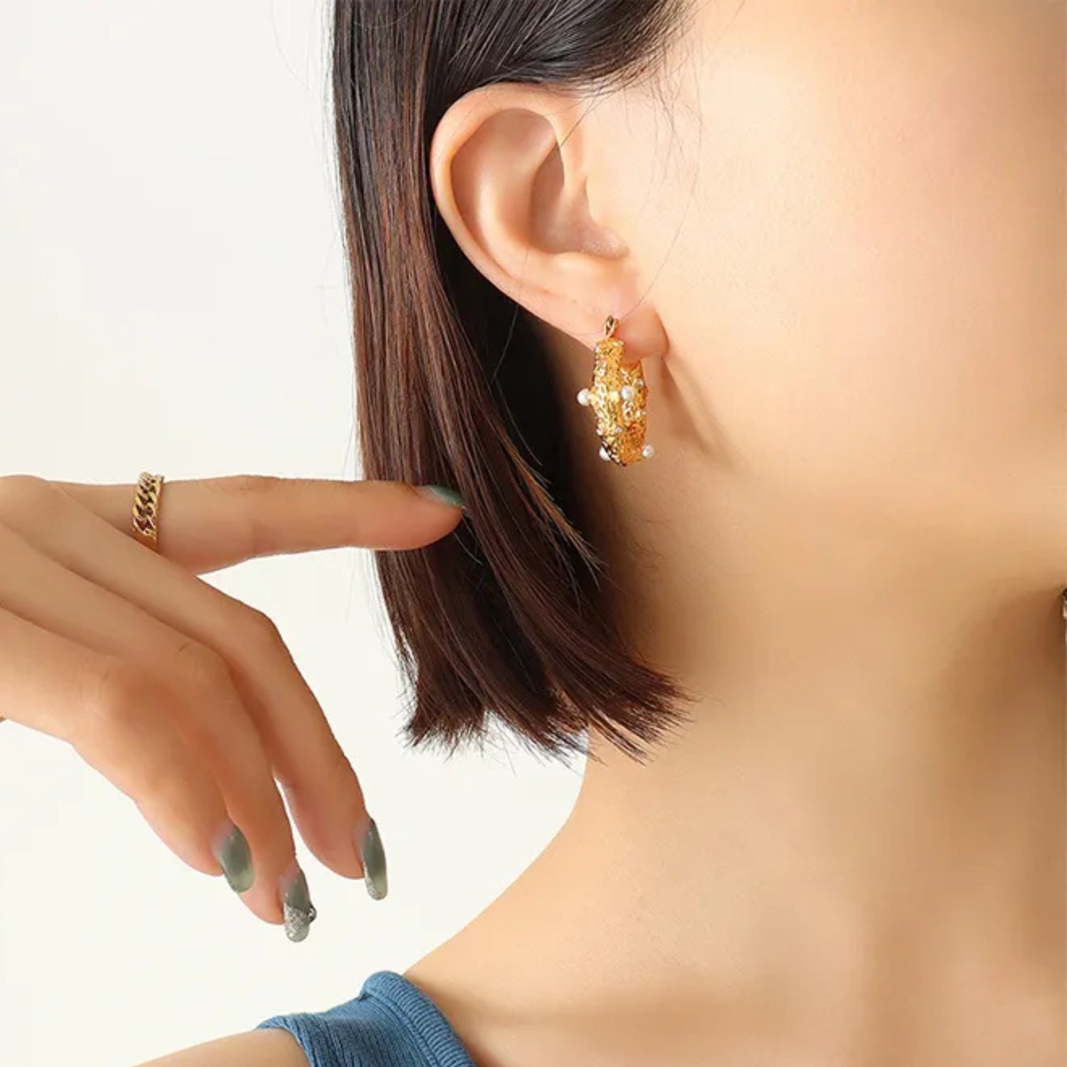 Molten Pearl Earrings