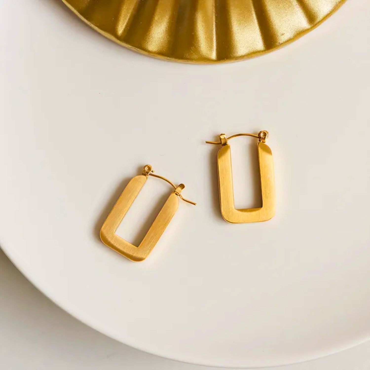 U-Shape Modern Hoop Earrings