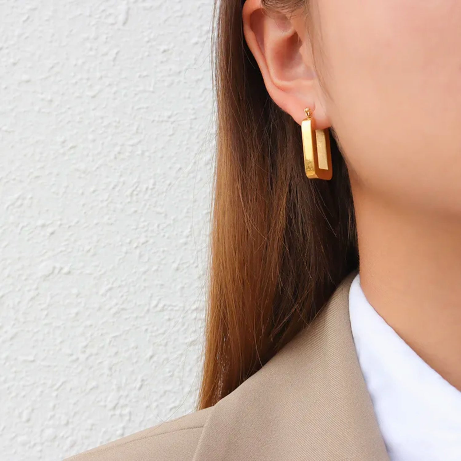 U-Shape Modern Hoop Earrings
