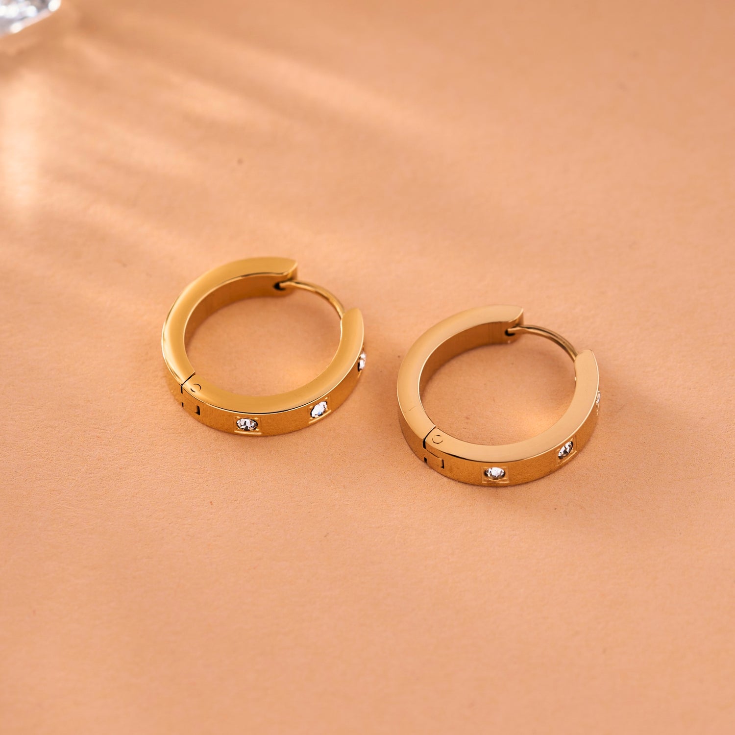 Diamond Hoop Earrings