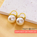 pearl stud earrings