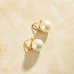 pearl stud earrings