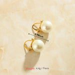 pearl stud earrings