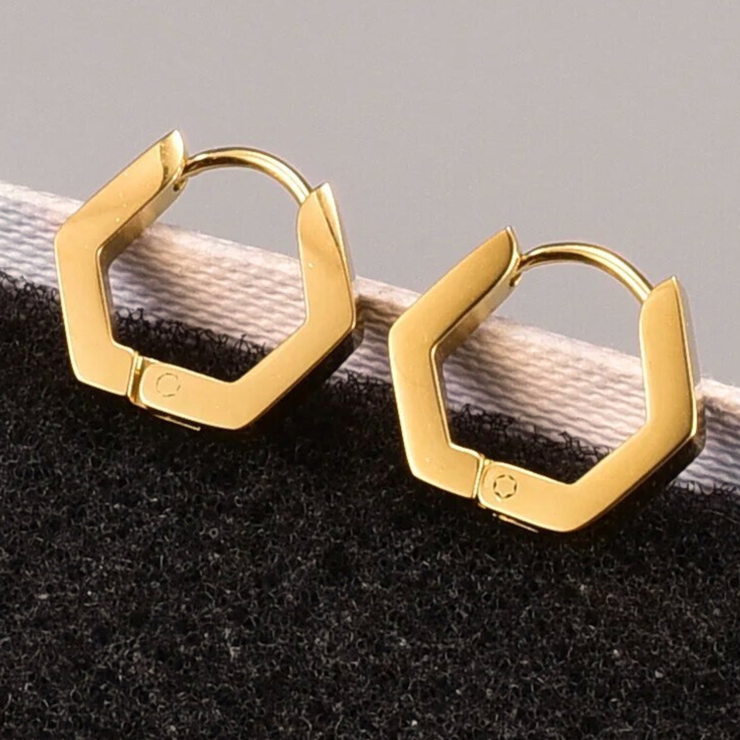 Polygon Hoop Earrings