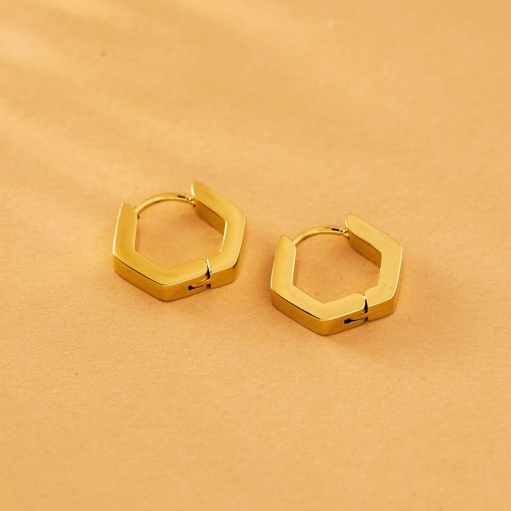 Polygon Hoop Earrings