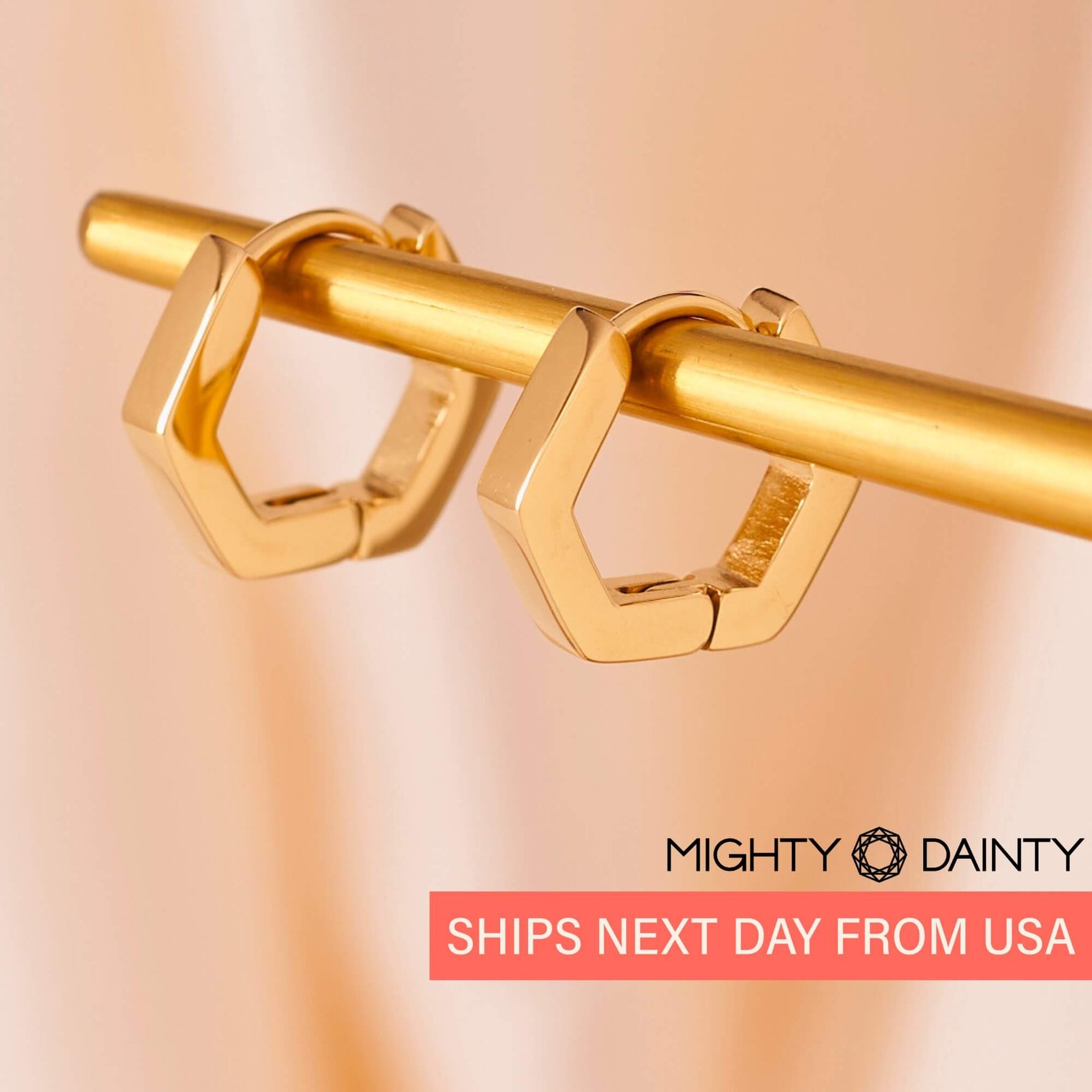 Polygon Hoop Earrings