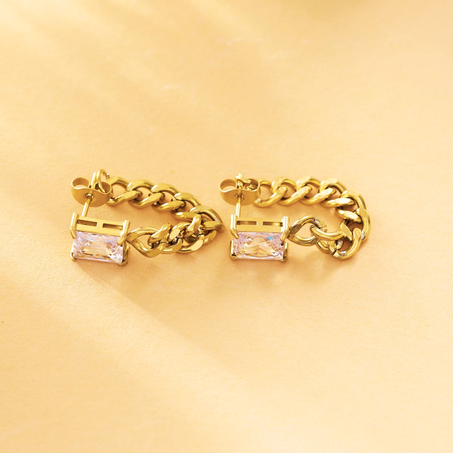 Crystal Chain Earrings