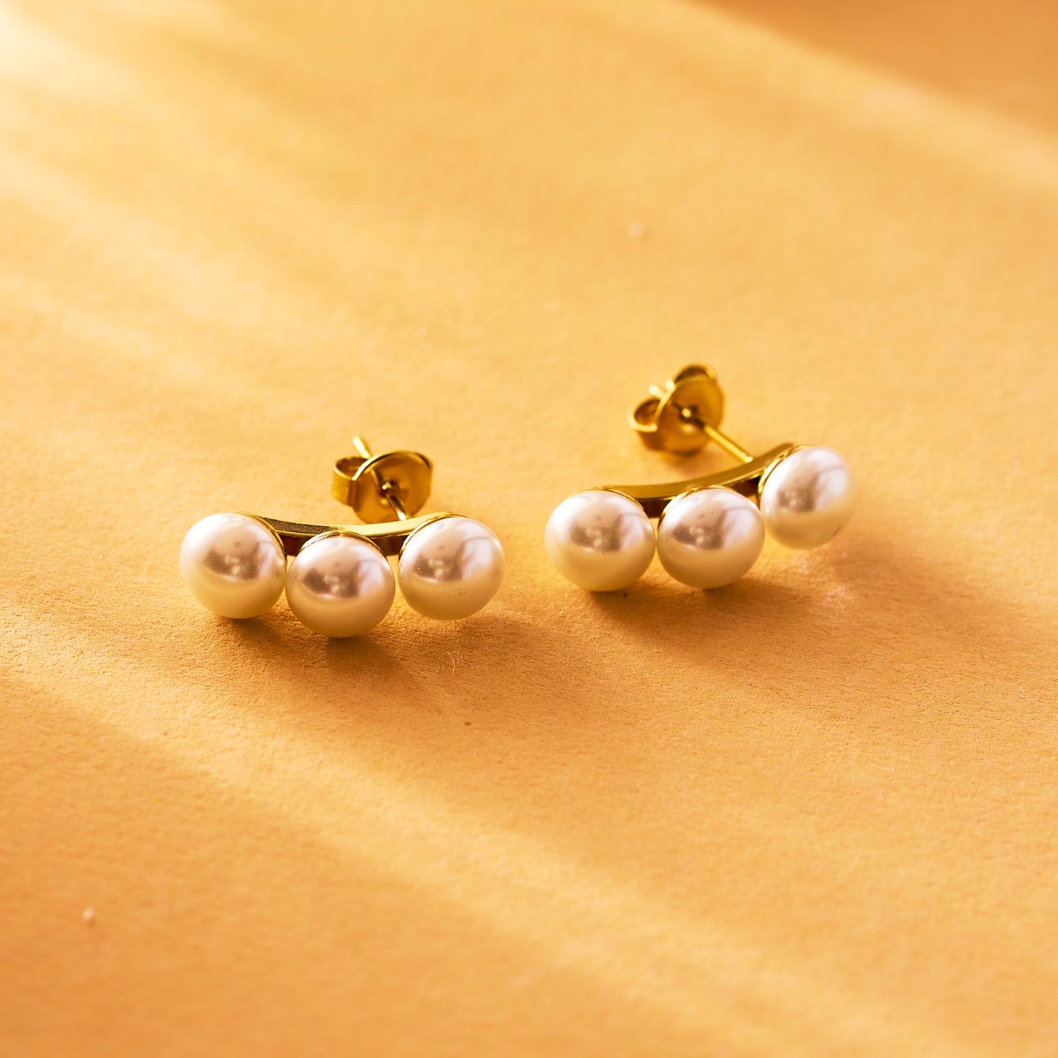Pearl Cuff Earrings