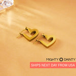 Heart Shape Hoop Earrings