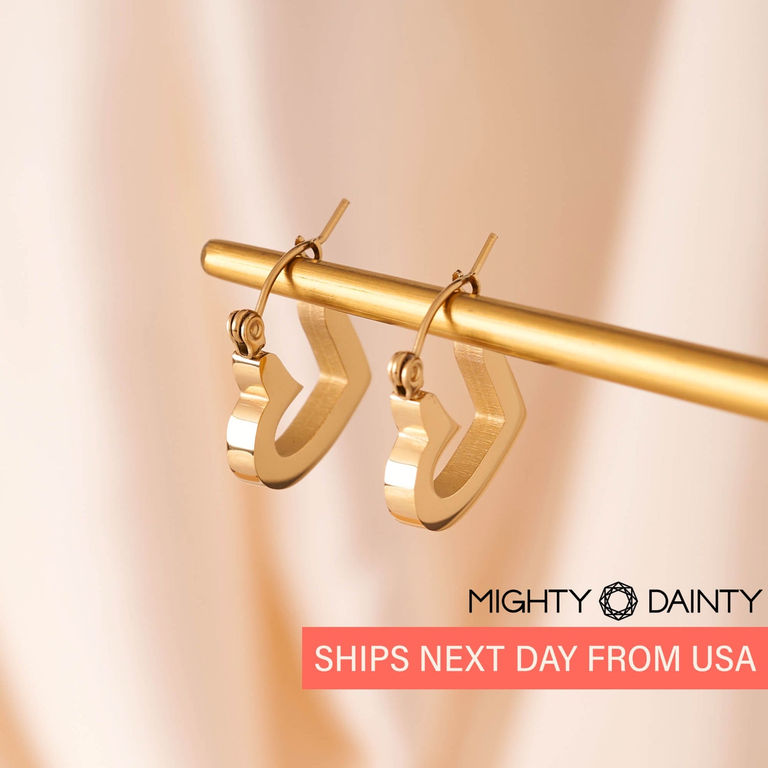 Heart Shape Hoop Earrings