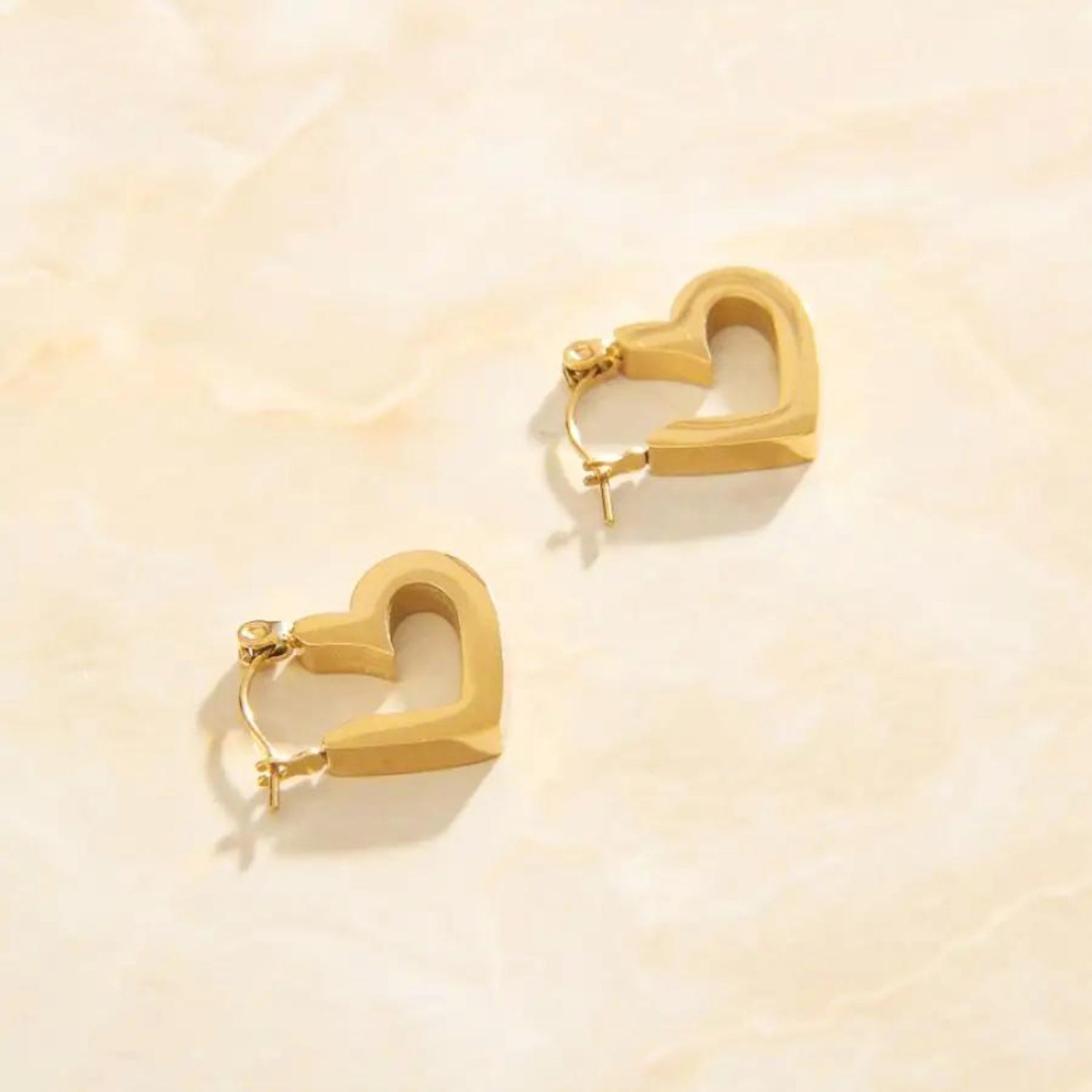 Heart Shape Hoop Earrings