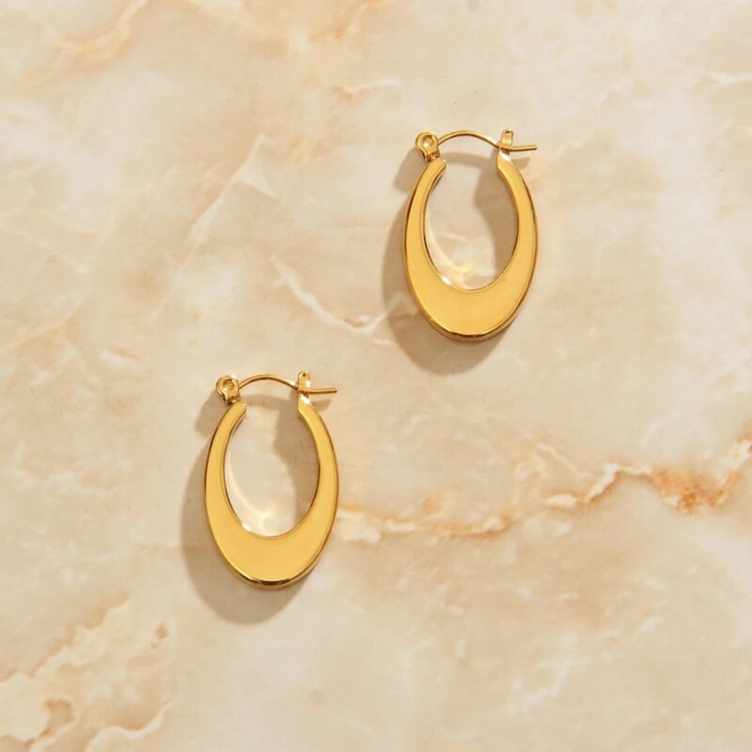 Oval Hoop Earrings