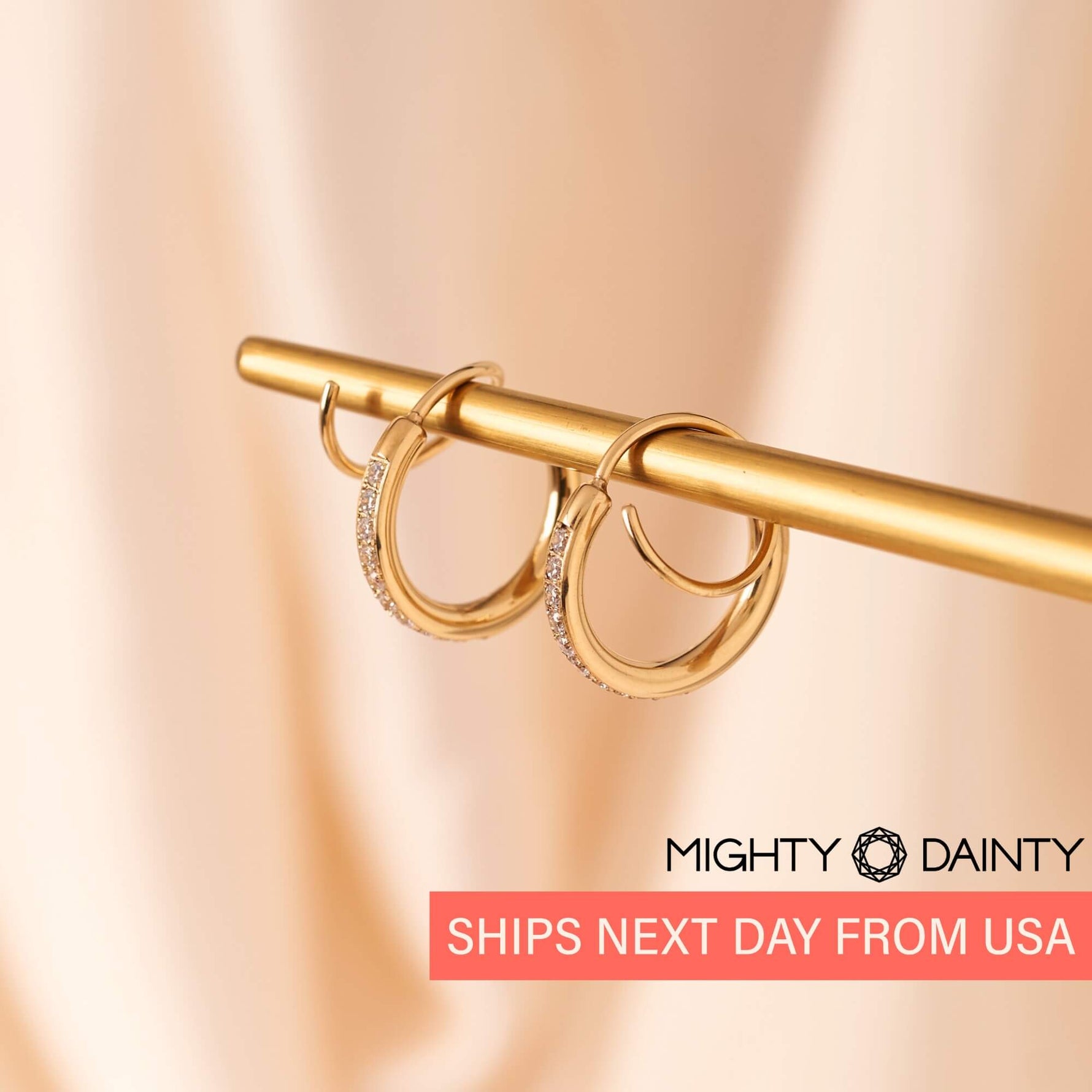 Swirl Crystal Earrings