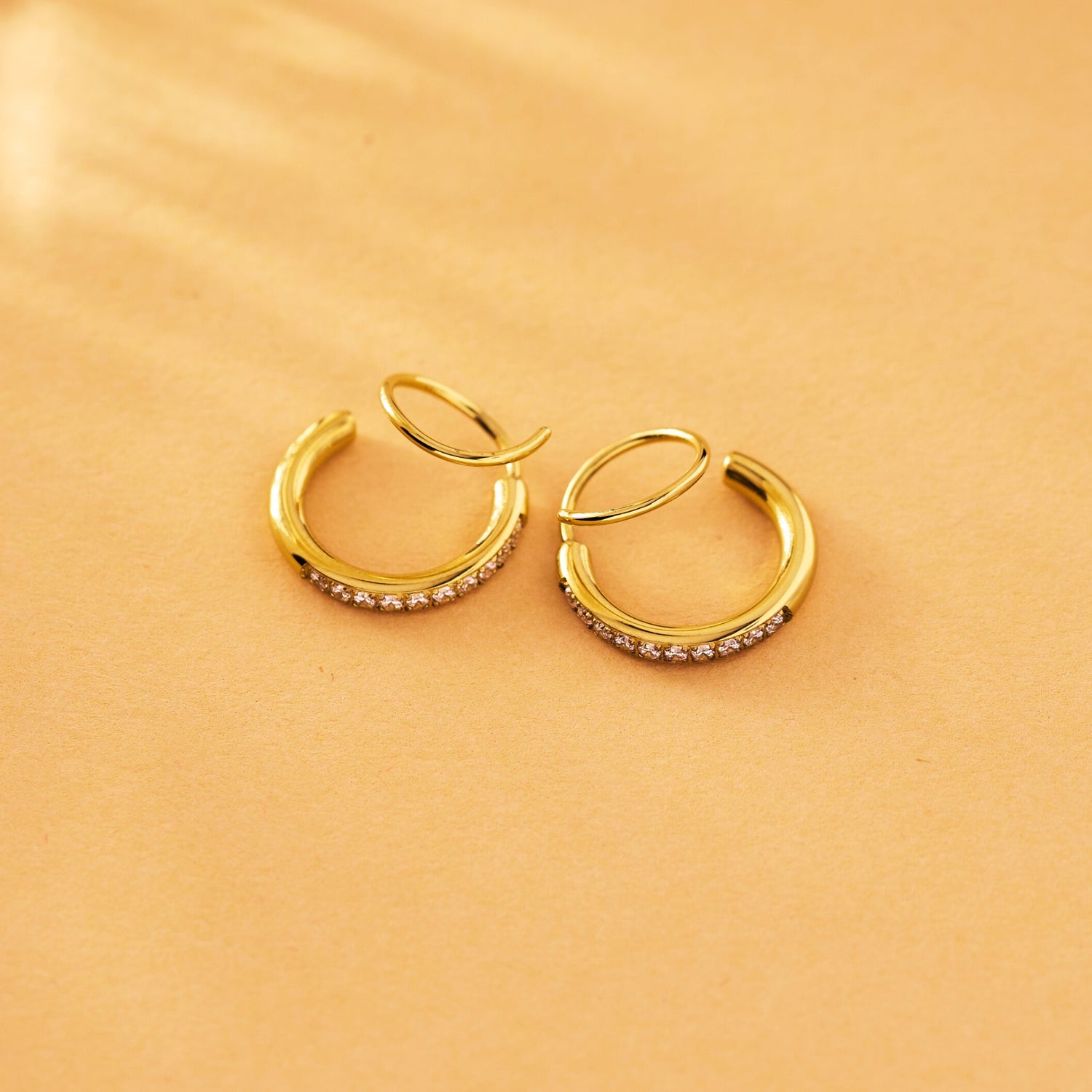 Swirl Crystal Earrings