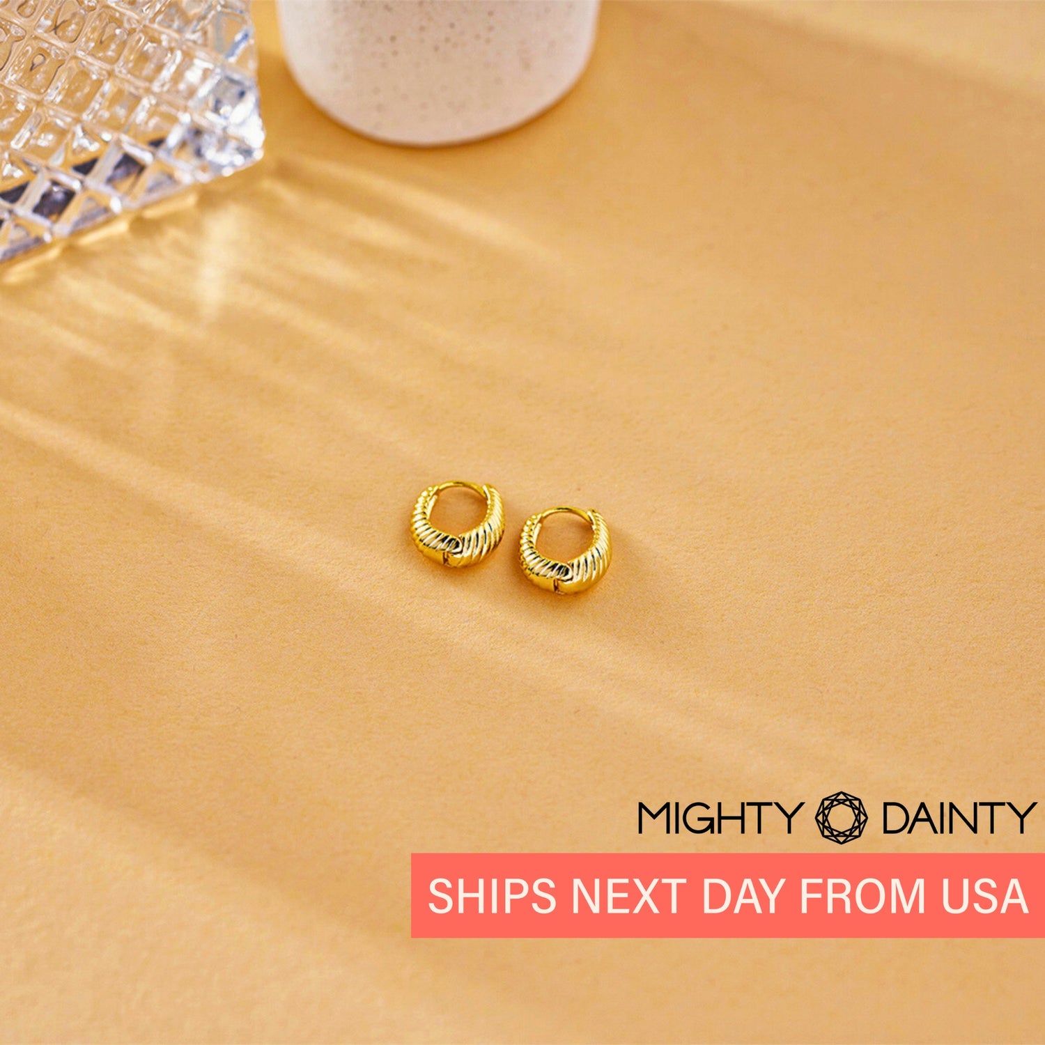 Small Croissant Hoop Earrings