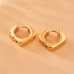 Square Huggie Hoop Earrings