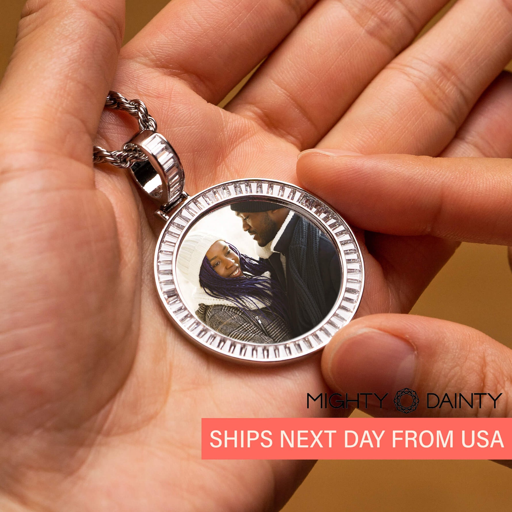 Diamond Medallion Pendant Necklace